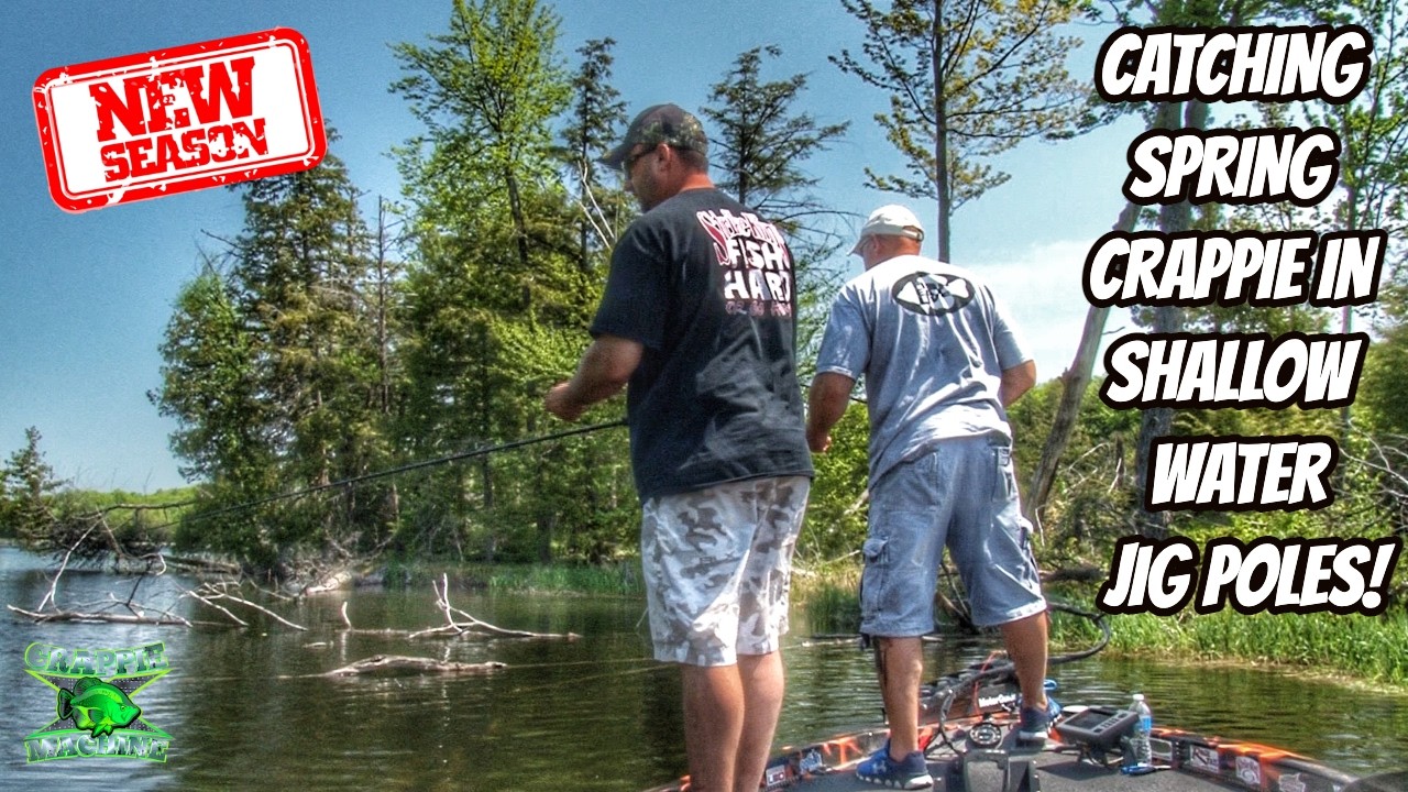 Ловля весеннего краппи на мелководье — джиговые удочки!