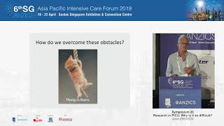 SG-ANZICS 2019: Research in PICU: Why is it so difficult?