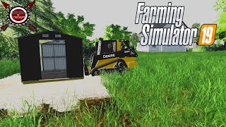Farming simulator 2019- laying down gravel pad for shed
