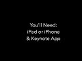 SCREEN RECORDING Making Educational Videos Using Keynote 