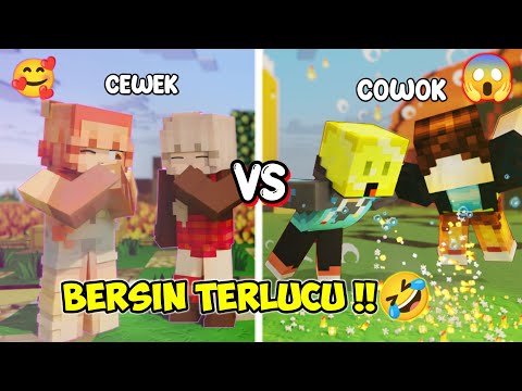 KOCAK!🤣 ADU SAKTI Cowok VS Cewek Saat BERSIN!😂