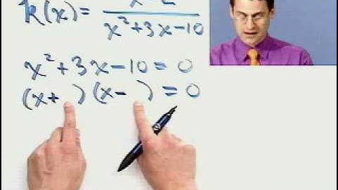 Satisfying the Domain of a Function, Part 2 of 2, from Thinkwell Precalculus
