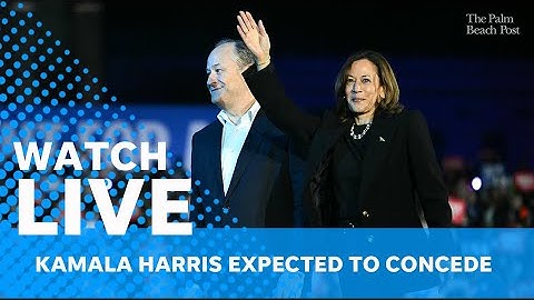 Live: Kamala Harris concession speech after 2024 Election results show Donald Trump as winner