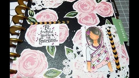 Unity Quick Tip: Planner Art with Doily Accents + Copic Coloring