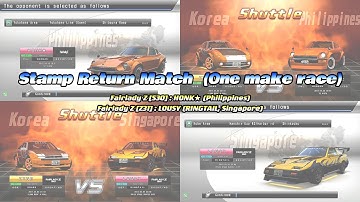 [湾岸5DX WMMT5DX 英語版] スタンプ返しマッチ SRM One make race : FAIRLADY Z [S30], FAIRLADY Z 300ZX [Z31]