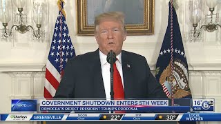 Shutdown goes on as Trump offer doesn't budge Democrats