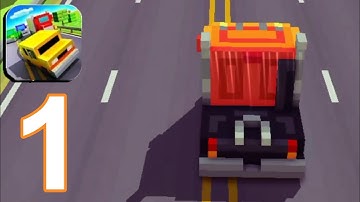 Blocky Highway: Traffic Racing - Gameplay Walkthrough Part 01 (Android,iOS)