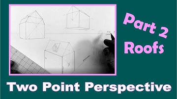 TWO POINT PERSPECTIVE TUTORIAL FOR BEGINNERS: Part 2 Roofs