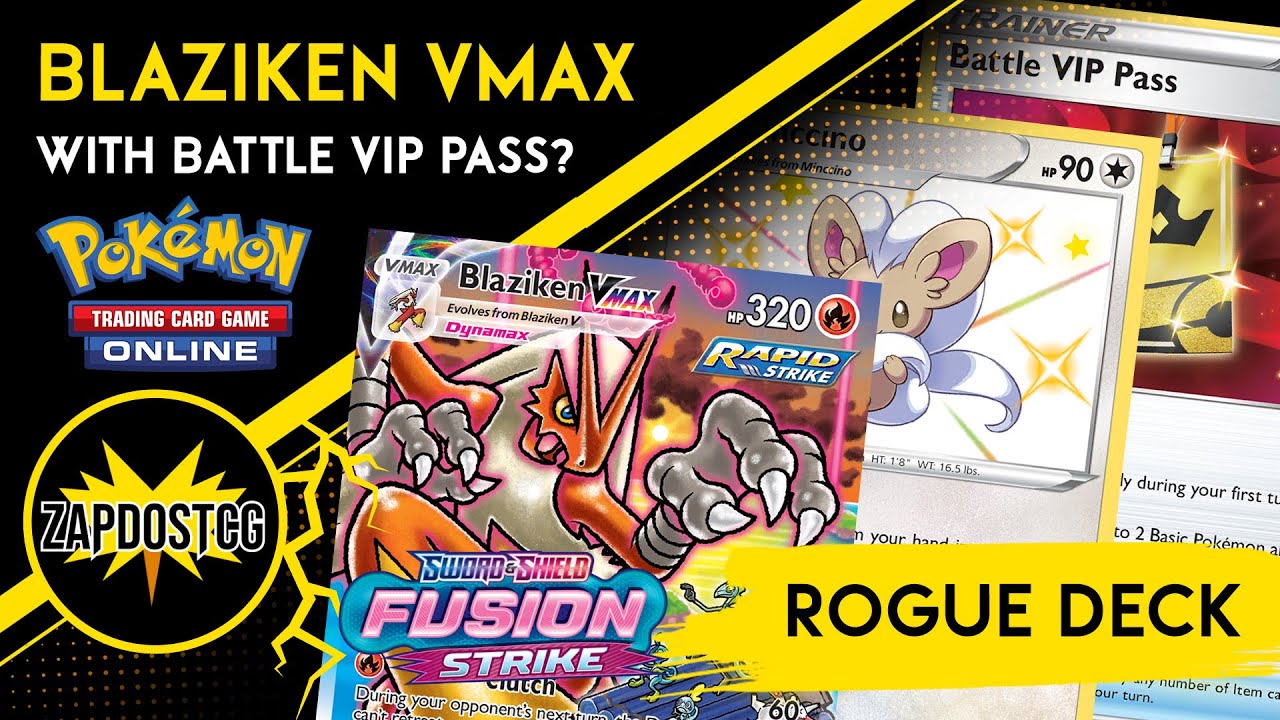 Blaziken VMAX Deck With BATTLE VIP PASS and Cinccino!? (Pokemon TCG ...