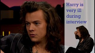 Harry Styles - Sick/coughing during interview, Liam feels bad (#harrystyles #asthma #bronchitis)