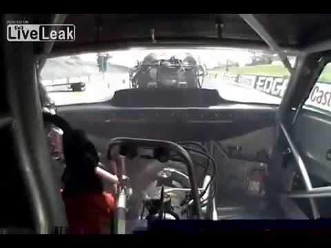 Scary Drag Car Clutch Explodes Inside View