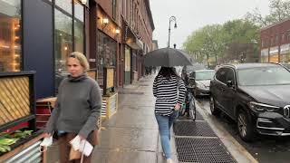 walking up Smith St in the rain, Carroll Gardens, Brooklyn, New York (5-5-21)