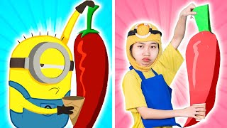 Giant Chili - Minions In Real Life | Parody The Story Of Minions and Gru | Woa Parody