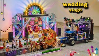 Mini Wedding Dj Tractor setup | how to make mini dj setup with cardboard making Dj setup At Home