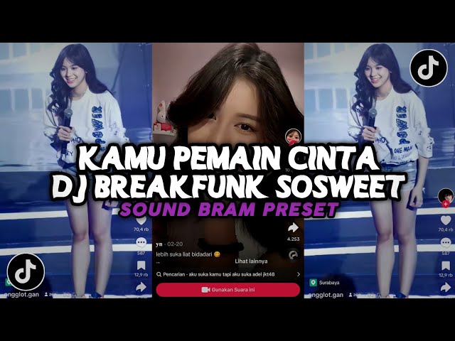 DJ DAN KINI AKU TAU KAMU PEMAIN CINTA | DJ BREAKFUNK SOSWEET VIRAL TIKTOK SOUND BRAM PRESET class=