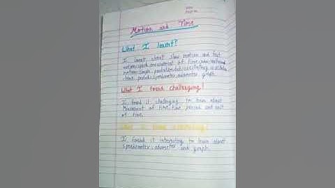 Class 7 science learner diary chapter 13 motion and time #LearningGuruji#