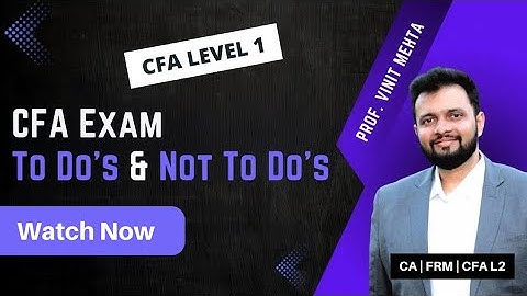 CFA Exam Day Checklist & Tips | Finance Prof Vinit Mehta | The Capstone Learnings