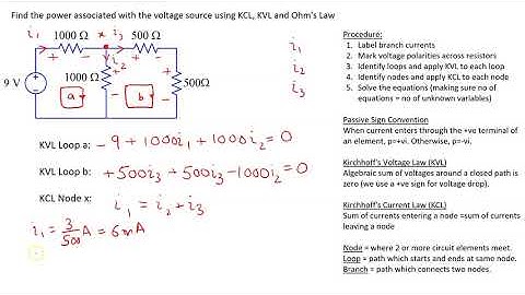 Solving Circuits Using Kirchoff
