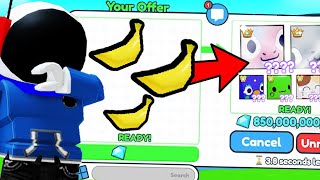 i Traded ALL MY Banana Pets in Pet Simulator X!!