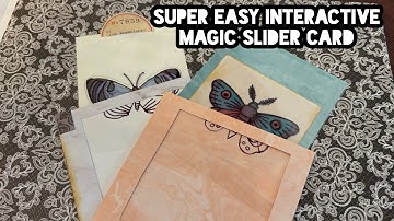 Easy magic slider card | no stamps needed! 