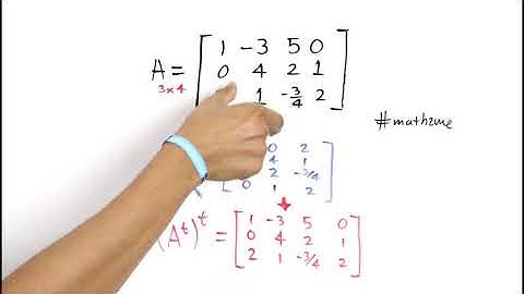 Matriz transpuesta en 1 minuto