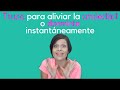 Truco para aliviar la ansiedad o dormirte instantáneamente