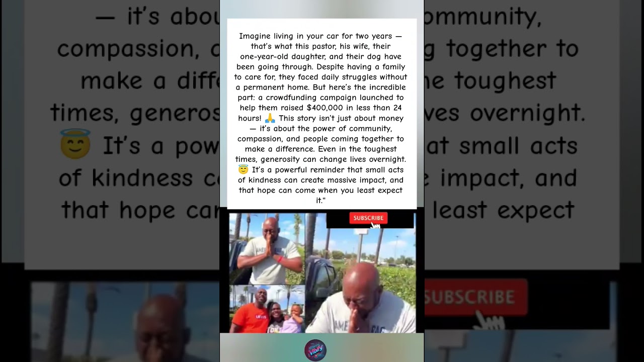 Pastor Living in His Car for 2 Years Receives $400K in 24 Hours 🙏💰"