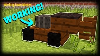 Minecraft - How To Make A Working Lawn Mower
