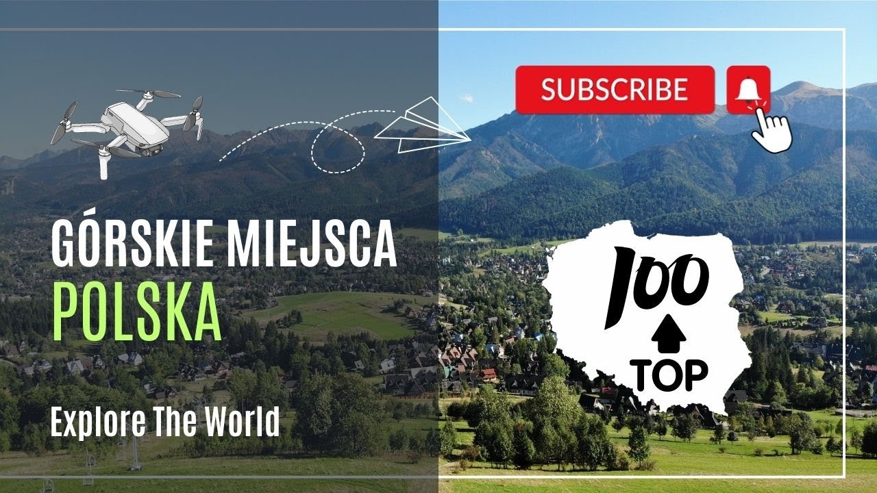 Tatry, Pieniny, Bieszczady, Karkonosze i inne polskie góry z lotu ptaka | 100 górskich miejscowości