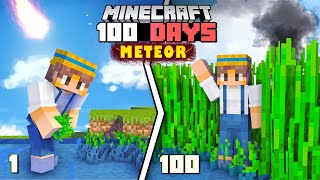 100 Days in Meteor in Minecraft