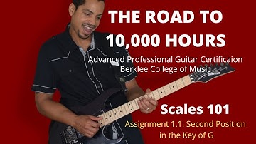 Berklee Scales 101 Assignment 1.1 in G
