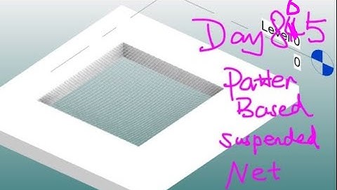 Revit Exercise (Day 865) - Pattern Based Suspended Net Exercise