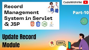 #Part_10 Record Management System Using Servlet & JSP | Update Record Module