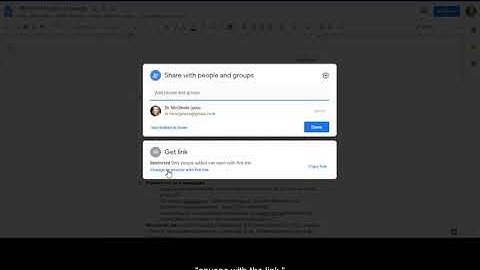 Posting Google Docs for Peer Review