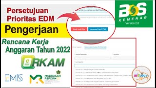 Cara Persetujuan Prioritas Edm Dan Pengerjaan Rencana Kerja Dan Anggaran 2022  Erkam Kemenag
