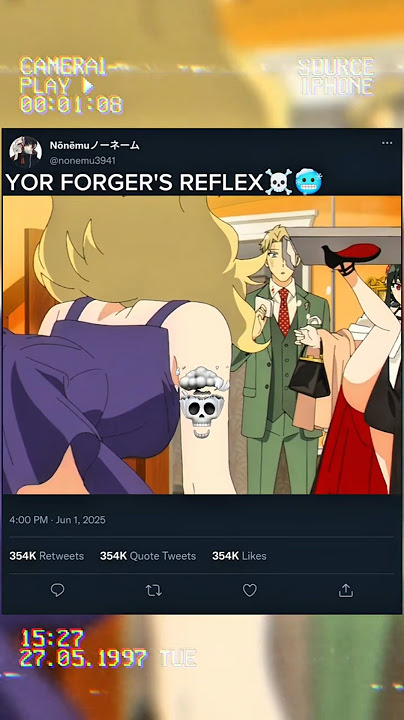 yor forger's reflex☠️🥶 || spy x family