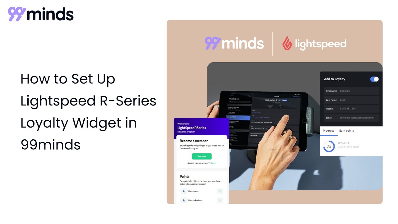 How to Set Up Lightspeed R Series Loyalty Widget in 99minds