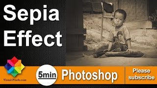 Photoshop Tutorial How To Create The Sepia Effect