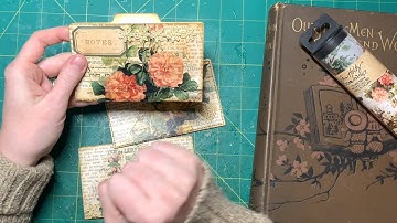 Decorating MINI FILE FOLDERS for my Junk Journals