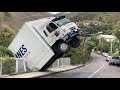 TRUCKS SMASHING INTO BRIDGES   Extremely DANGEROUS Truck Crashing & Fails