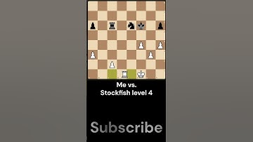 Me vs  Stockfish level 4 #chess #chessgame #games #chessmatch #stockfish #lichess