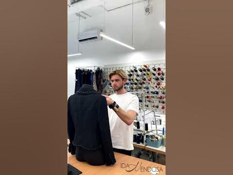 Ручная отделка жакета из твида. Как сделать #couture #dress #одежда # ...