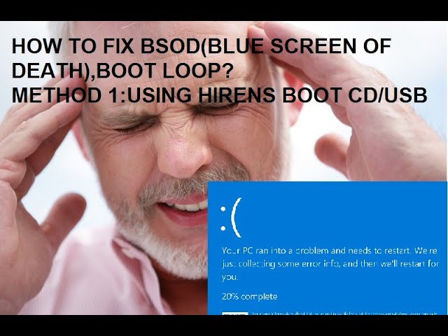 hirens boot cd blue screen
