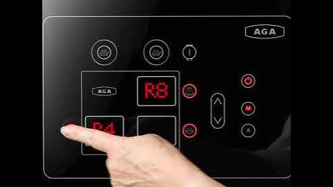 How to use the control panel on the AGA eR7