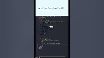 Crie Texto em Degradê com CSS: Tutorial Rápido e Fácil!
