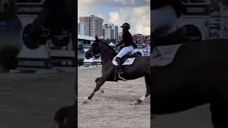 Katrin Eckermann Winning The Lgct Grand Prix Of Miami Beach