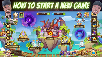 Idle Heroes How to start a new game
