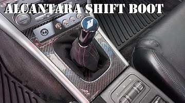 How to Make a Custom Alcantara Shift Boot!!