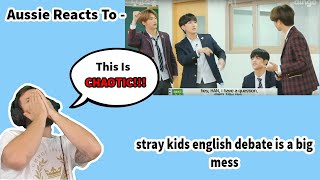 Aussie Reacts To - 'stray kids english debate is a big mess'