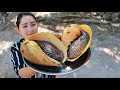 Amazing Monster Sea Snail Salad - Sea Snail Cooking Young Mango Cooking With Sros